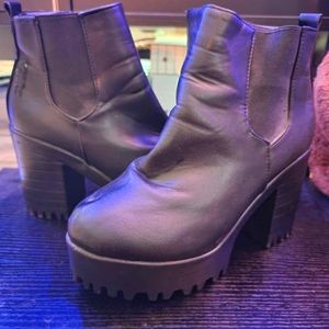 Wedged Heel Boots
